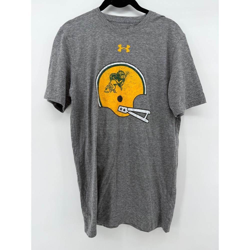 Under Armour NDSU North Dakota State Bison Heritage T-Shirt Gray Mens Small